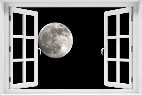Fototapeta Naklejka Na Ścianę Okno 3D - full moon in the sky alone