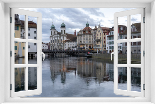 Fototapeta Naklejka Na Ścianę Okno 3D - Luzern