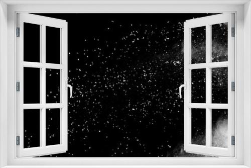 Fototapeta Naklejka Na Ścianę Okno 3D - White powder explosion isolated on black background.