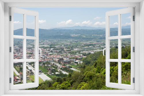 Fototapeta Naklejka Na Ścianę Okno 3D - cityscape of Puli township with clouds under sky