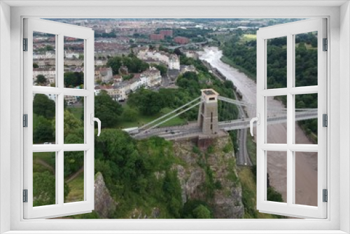 Fototapeta Naklejka Na Ścianę Okno 3D - Clifton suspension bridge