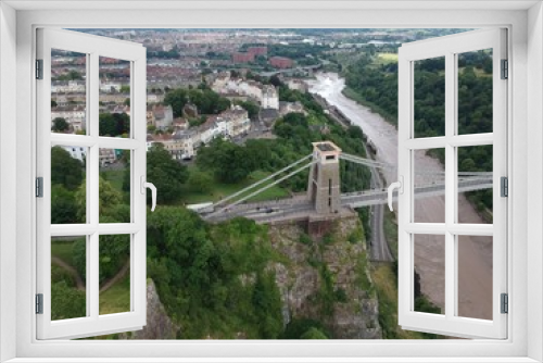 Fototapeta Naklejka Na Ścianę Okno 3D - Clifton suspension bridge