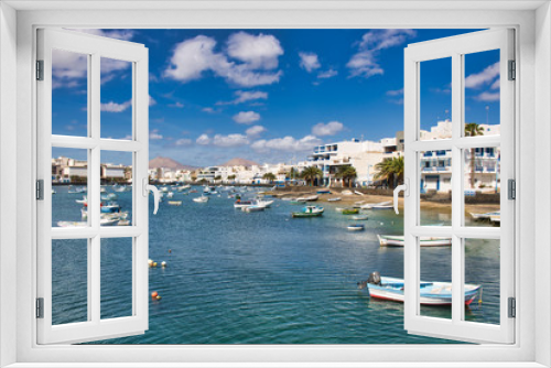Fototapeta Naklejka Na Ścianę Okno 3D - Hafen von Arrecife auf Lanzarote