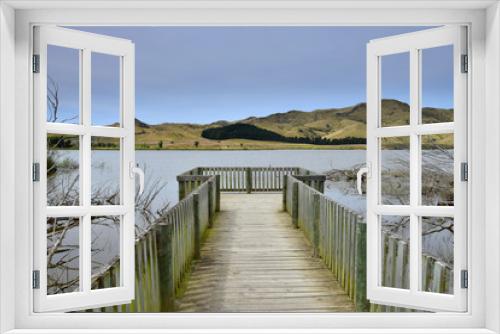 Fototapeta Naklejka Na Ścianę Okno 3D - Lake Elterwater in southern Marlborough, New Zealand, South Island.