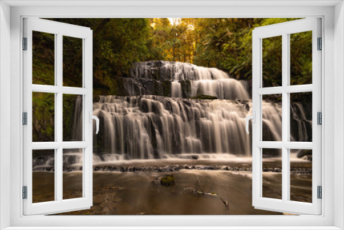 Fototapeta Naklejka Na Ścianę Okno 3D - Purakanai Falls, New Zealand