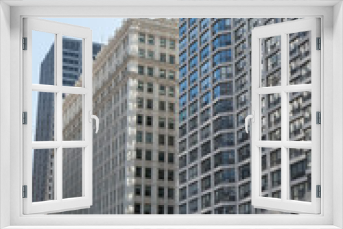 Fototapeta Naklejka Na Ścianę Okno 3D - Chicago buildings