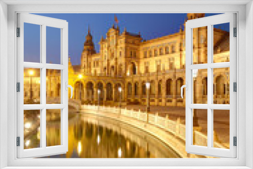 Fototapeta Naklejka Na Ścianę Okno 3D - Plaza de España (Spain Square) in Seville, Spain
