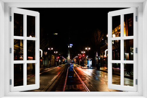 Fototapeta Naklejka Na Ścianę Okno 3D - downtown portland