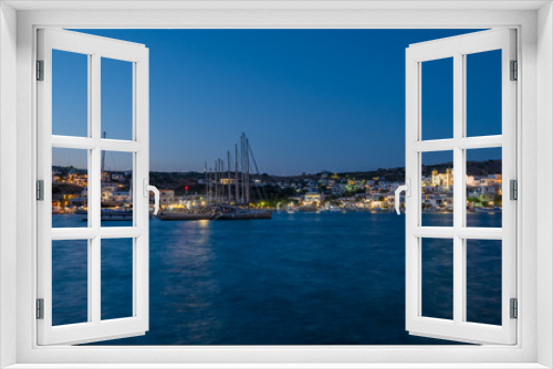 Fototapeta Naklejka Na Ścianę Okno 3D - The port of Lipsoi island Greece
