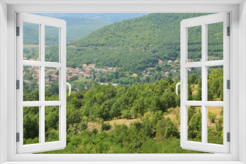 A panoramic view on the city of Zvecan.