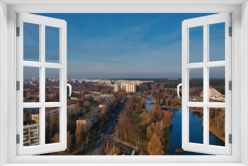 Fototapeta Naklejka Na Ścianę Okno 3D - Aerial view of Minsk, Belarus