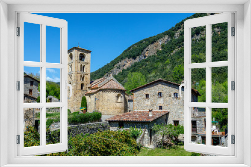 Fototapeta Naklejka Na Ścianę Okno 3D - Church of Sant Cristofol (12th Century ) in Beget La Garrotxa Catalonia Spain