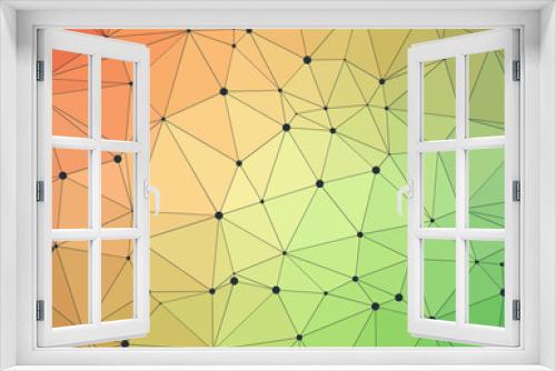 Fototapeta Naklejka Na Ścianę Okno 3D - Abstract Low Polygon gradient Generative Art background illustration