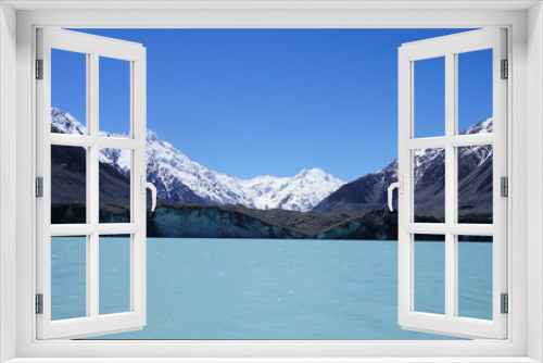 Fototapeta Naklejka Na Ścianę Okno 3D - Mt. Cook Glacier, New Zealand