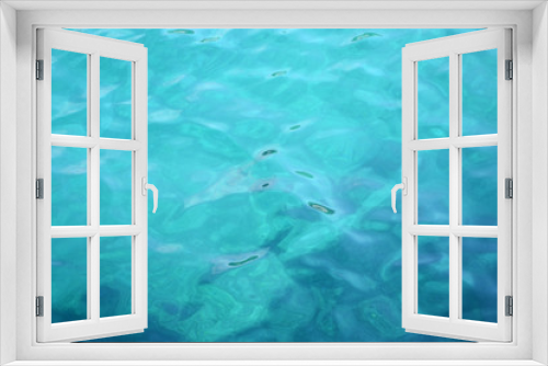 Fototapeta Naklejka Na Ścianę Okno 3D - Blue sea water