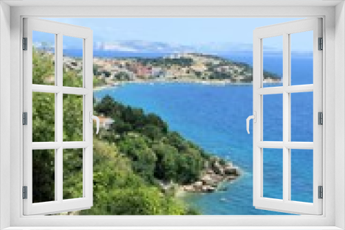 Fototapeta Naklejka Na Ścianę Okno 3D - lovely view,  Baska, island Krk, Croatia