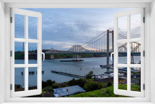 Fototapeta Naklejka Na Ścianę Okno 3D - Alfred Zampa Memorial Bridge at Dawn