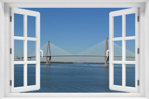 Fototapeta Naklejka Na Ścianę Okno 3D - Arthur Ravenel Jr. Bridge