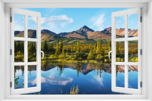 Fototapeta Naklejka Na Ścianę Okno 3D - Lake on Alaska