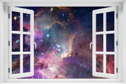 Fototapeta Naklejka Na Ścianę Okno 3D - Nebula and galaxies in space. Abstract cosmos background
