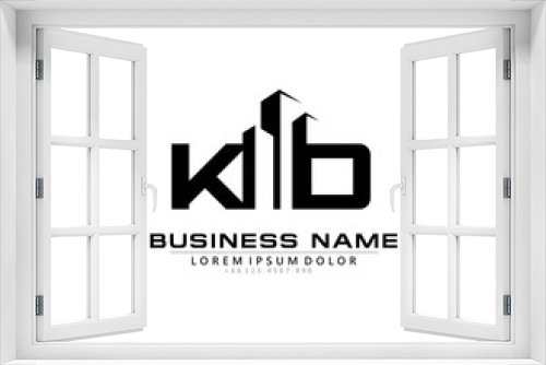 K D KD Initial building logo concept
