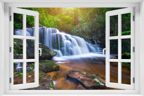 Fototapeta Naklejka Na Ścianę Okno 3D - Beauty in nature, Mun Dang Waterfall at Phu Hin Rong Kla National Park, Thailand	
