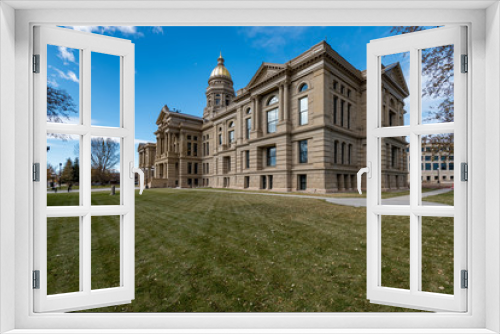 Fototapeta Naklejka Na Ścianę Okno 3D - Wyoming Capitol Building