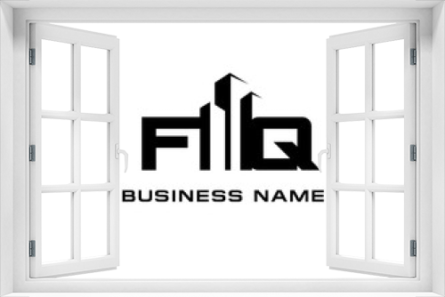 F Q FQ Initial building logo concept