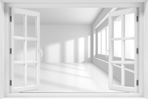 Fototapeta Naklejka Na Ścianę Okno 3D - Futuristic White Architecture Design Background