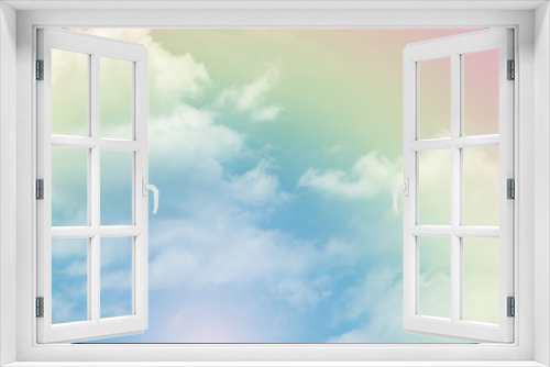 Fototapeta Naklejka Na Ścianę Okno 3D - cloud background with a pastel colour