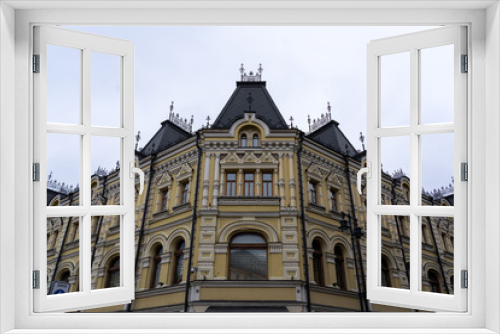 Fototapeta Naklejka Na Ścianę Okno 3D - View of the house 13/9 Kuznetskiy Most Street building 1, Moscow, Russian Federation, December 14, 2019