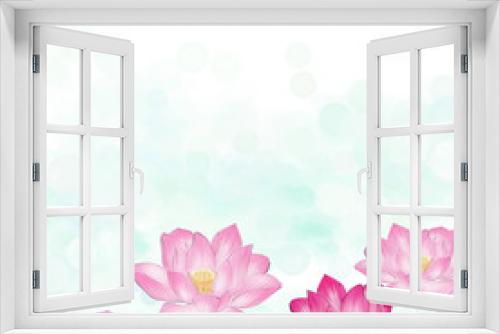 Fototapeta Naklejka Na Ścianę Okno 3D - 蓮の花