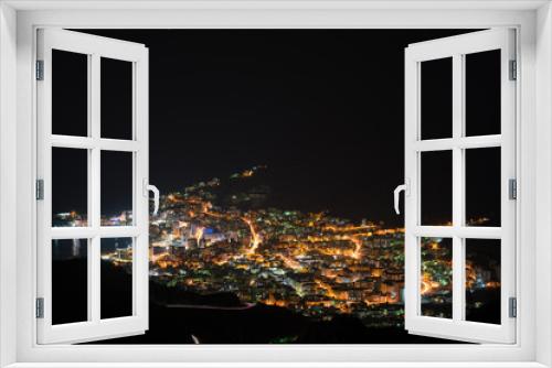 Fototapeta Naklejka Na Ścianę Okno 3D - view of Budva city lights at night