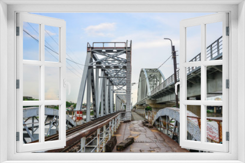 Fototapeta Naklejka Na Ścianę Okno 3D - Ancient Binh Loi Railway Bridge in Saigon, Vietnam