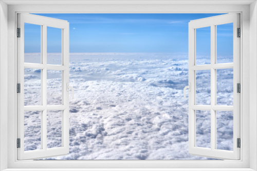 Fototapeta Naklejka Na Ścianę Okno 3D - 青い空と白い雲の風景