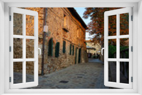 Fototapeta Naklejka Na Ścianę Okno 3D - Monteriggioni, Toskana, Italien