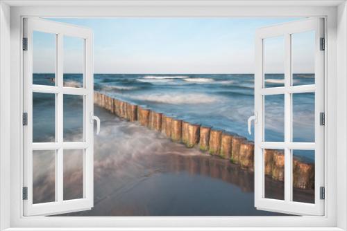 Fototapeta Naklejka Na Ścianę Okno 3D - Bunen im Meer