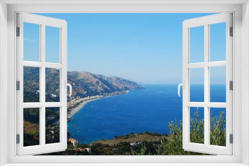 Fototapeta Naklejka Na Ścianę Okno 3D - Taormina View