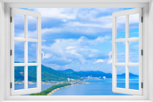 Fototapeta Naklejka Na Ścianę Okno 3D - 京都の天橋立と空と海