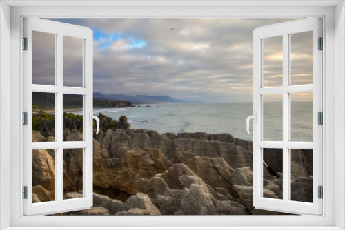 Fototapeta Naklejka Na Ścianę Okno 3D - New Zeland Highlights North and South Island