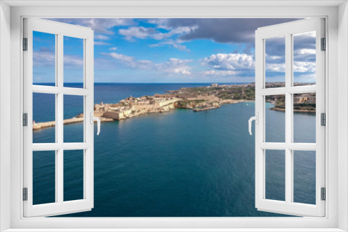 Fototapeta Naklejka Na Ścianę Okno 3D - Fort Ricasoli at the bay of mediterranean sea, Malta