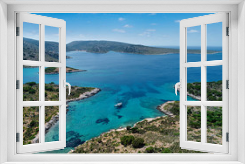 Fototapeta Naklejka Na Ścianę Okno 3D - Vista aerea Isola di Kira Panaghia nelle Sporadi