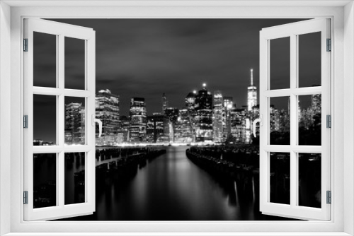 Fototapeta Naklejka Na Ścianę Okno 3D - Skyscrapers of New York City