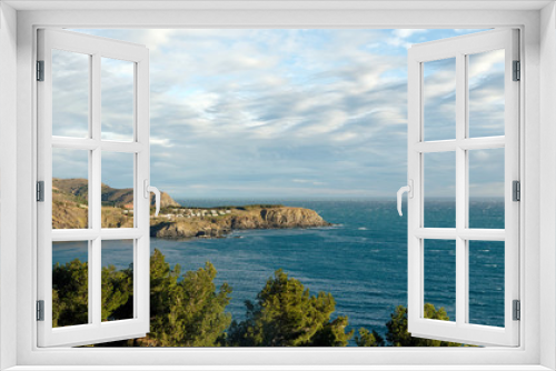 Fototapeta Naklejka Na Ścianę Okno 3D - Vermeille coast in Occitanie region