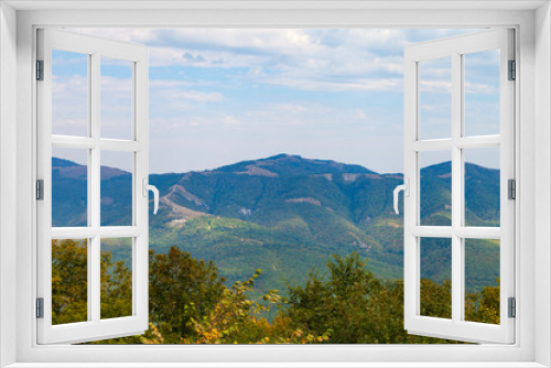 Fototapeta Naklejka Na Ścianę Okno 3D - Beautiful view of the mountain peaks