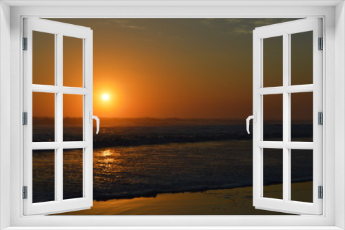 Fototapeta Naklejka Na Ścianę Okno 3D - beachy sunset