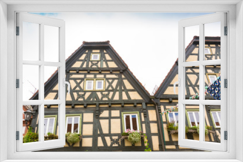 Fototapeta Naklejka Na Ścianę Okno 3D - Half timbered houses in Besigheim. Germany