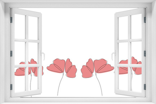 Fototapeta Naklejka Na Ścianę Okno 3D - Flowers spring bloom background design vector illustration