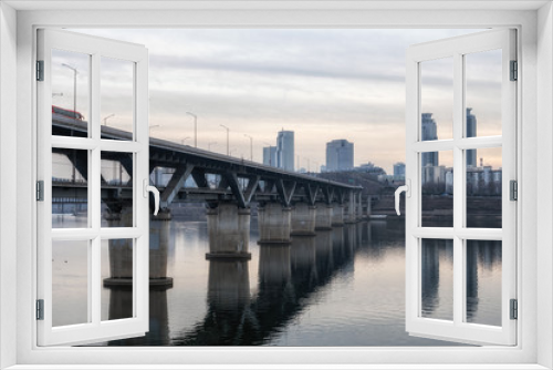 Fototapeta Naklejka Na Ścianę Okno 3D - cheongdam bridge sunset