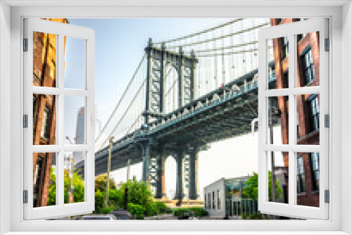 Fototapeta Naklejka Na Ścianę Okno 3D - brooklyn bridge in new york city
